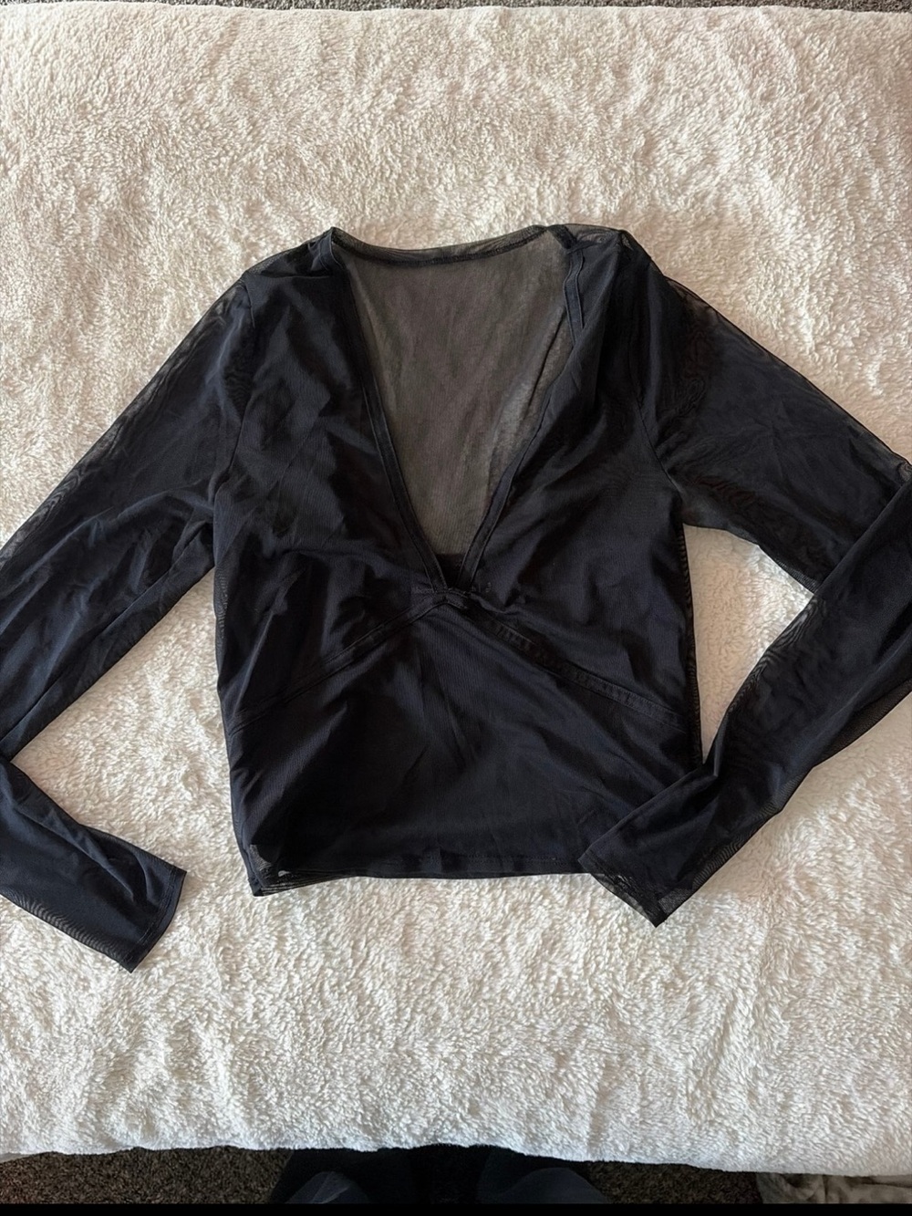 mesh abercrombie long sleeve top